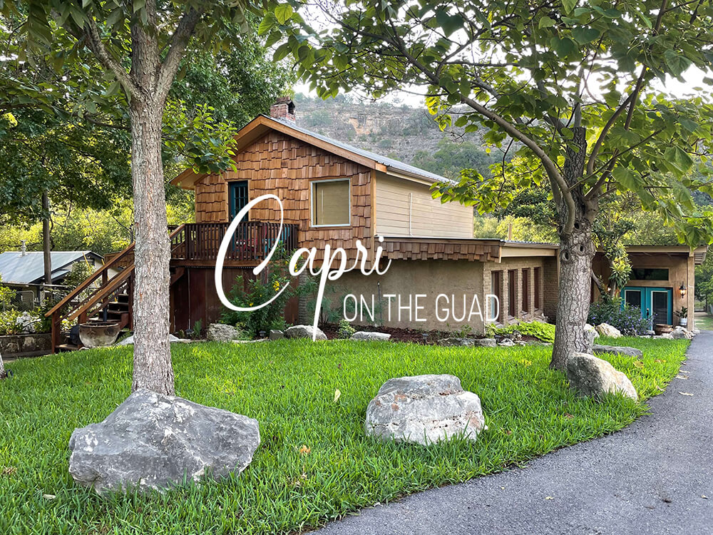 The Capri House for Rent on the Guad - River Road, New Braunfels, TX